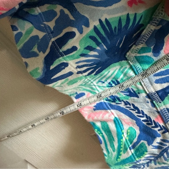 Lilly Pulitzer Popover 1/2 Zip Pullover pink blue white sweatshirt xxs - Picture 5 of 6